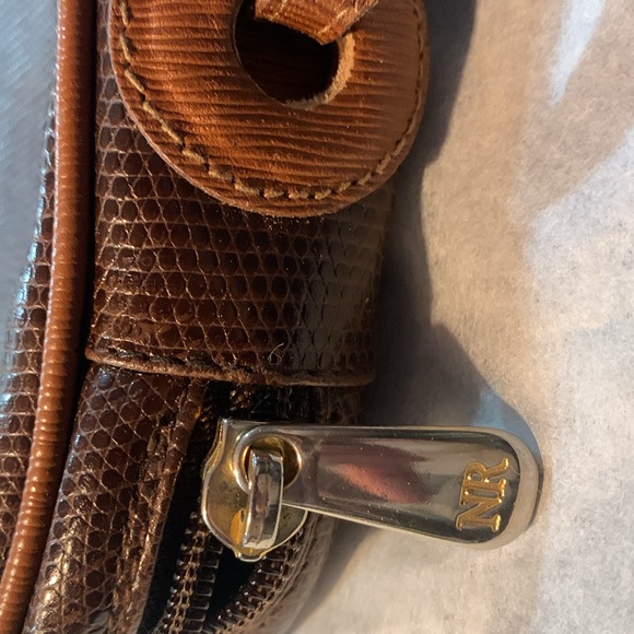 Nina Ricci two-tone brown leather crossbody - Picture 5 of 9